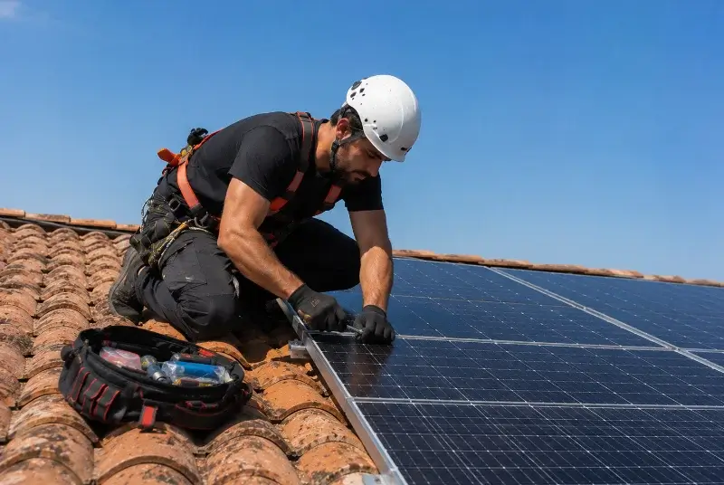Maintenance et monitoring de panneaux solaires à Valdurenque